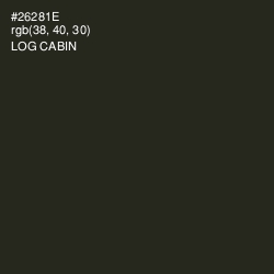 #26281E - Log Cabin Color Image